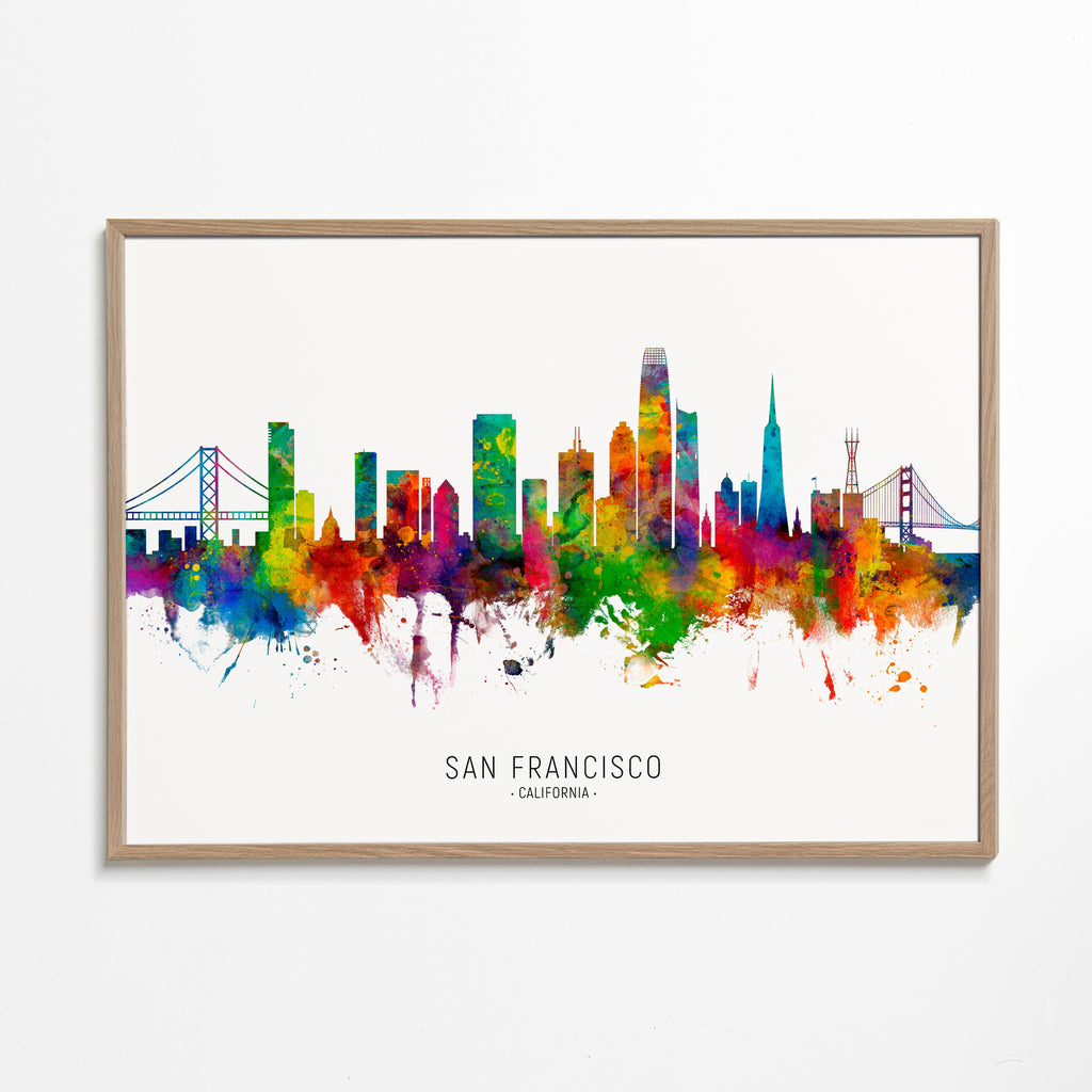 San Francisco skyline multicoloré