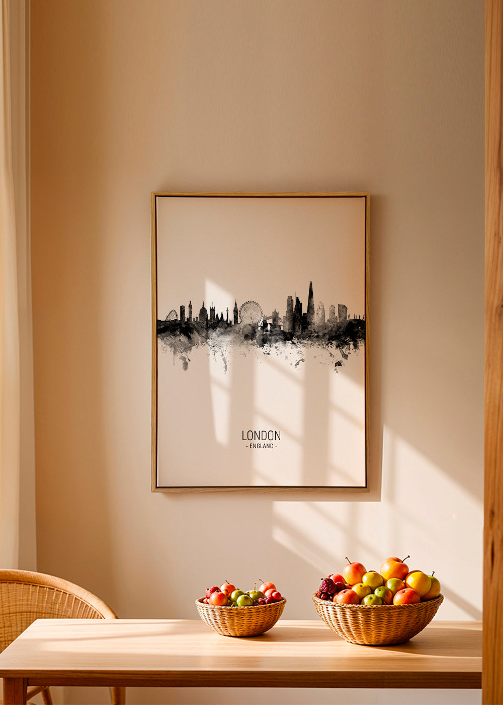 London skyline noir et blanc