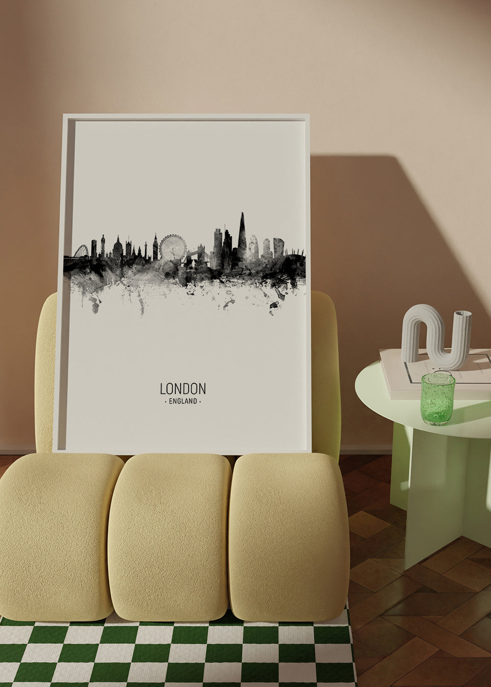 London skyline noir et blanc