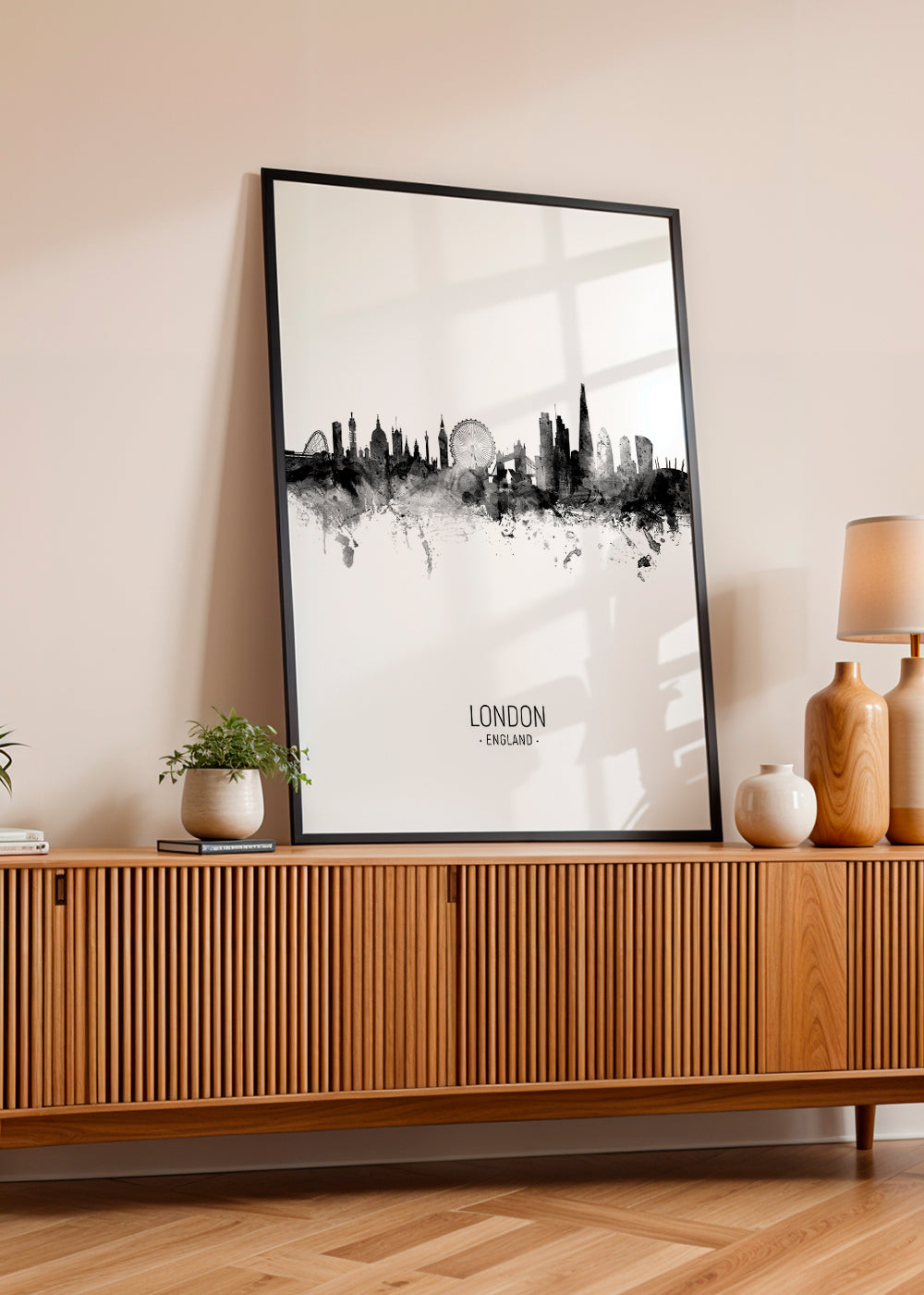 London skyline noir et blanc