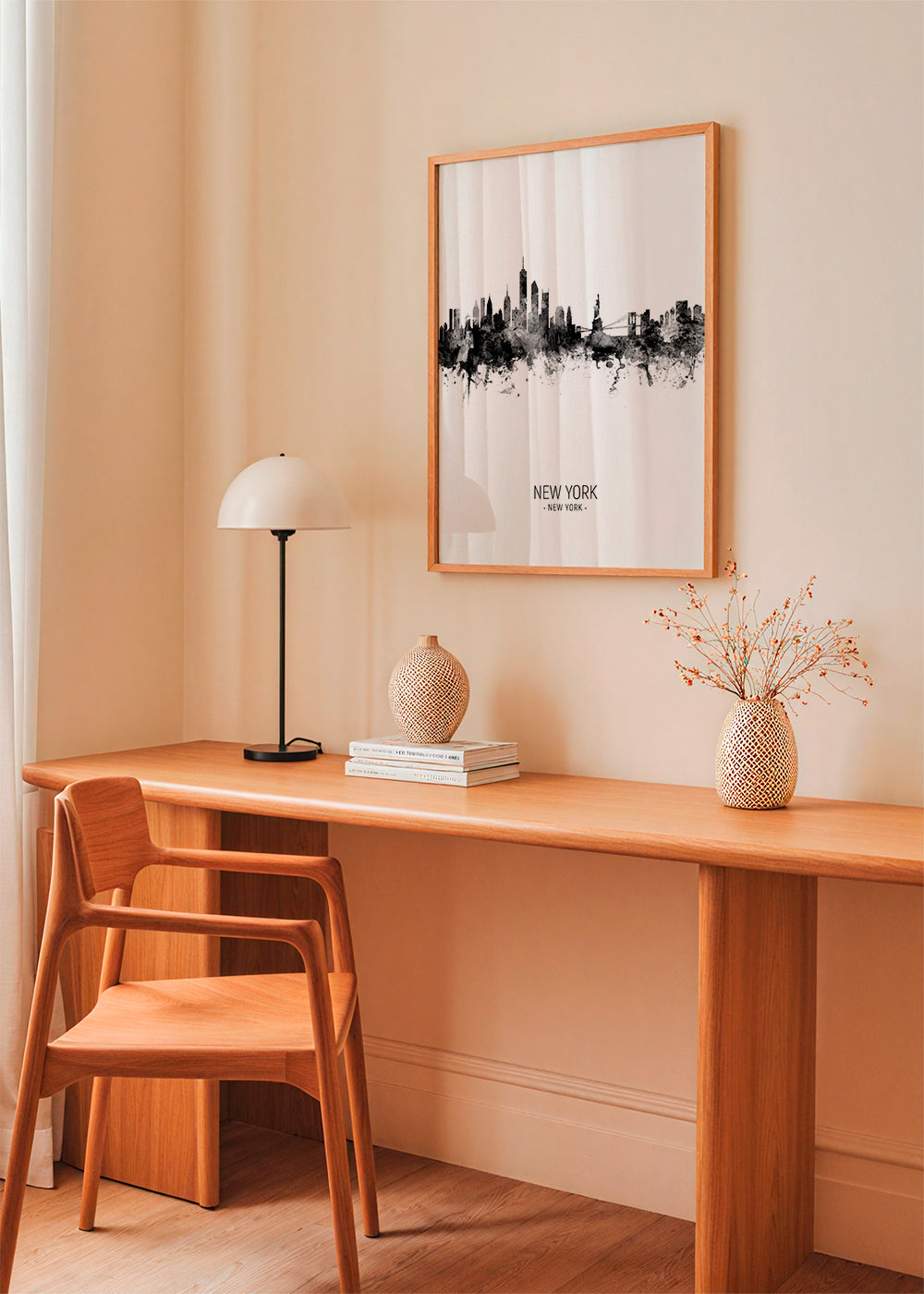 New York skyline noir et blanc