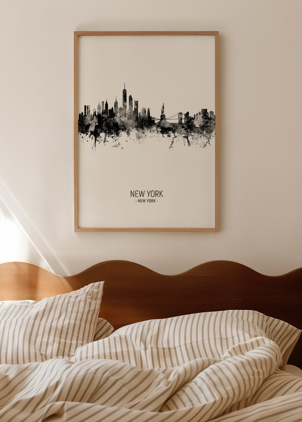 New York skyline noir et blanc