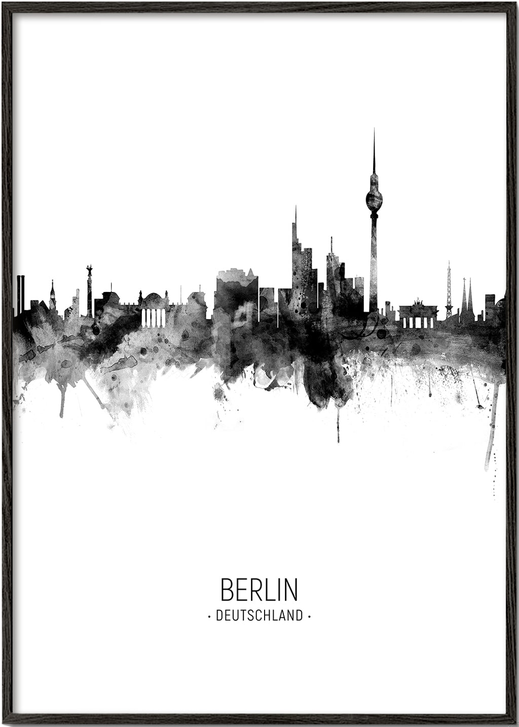 Berlin skyline noir et blanc