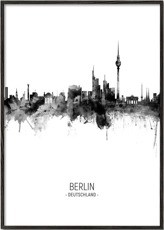 Berlin skyline noir et blanc