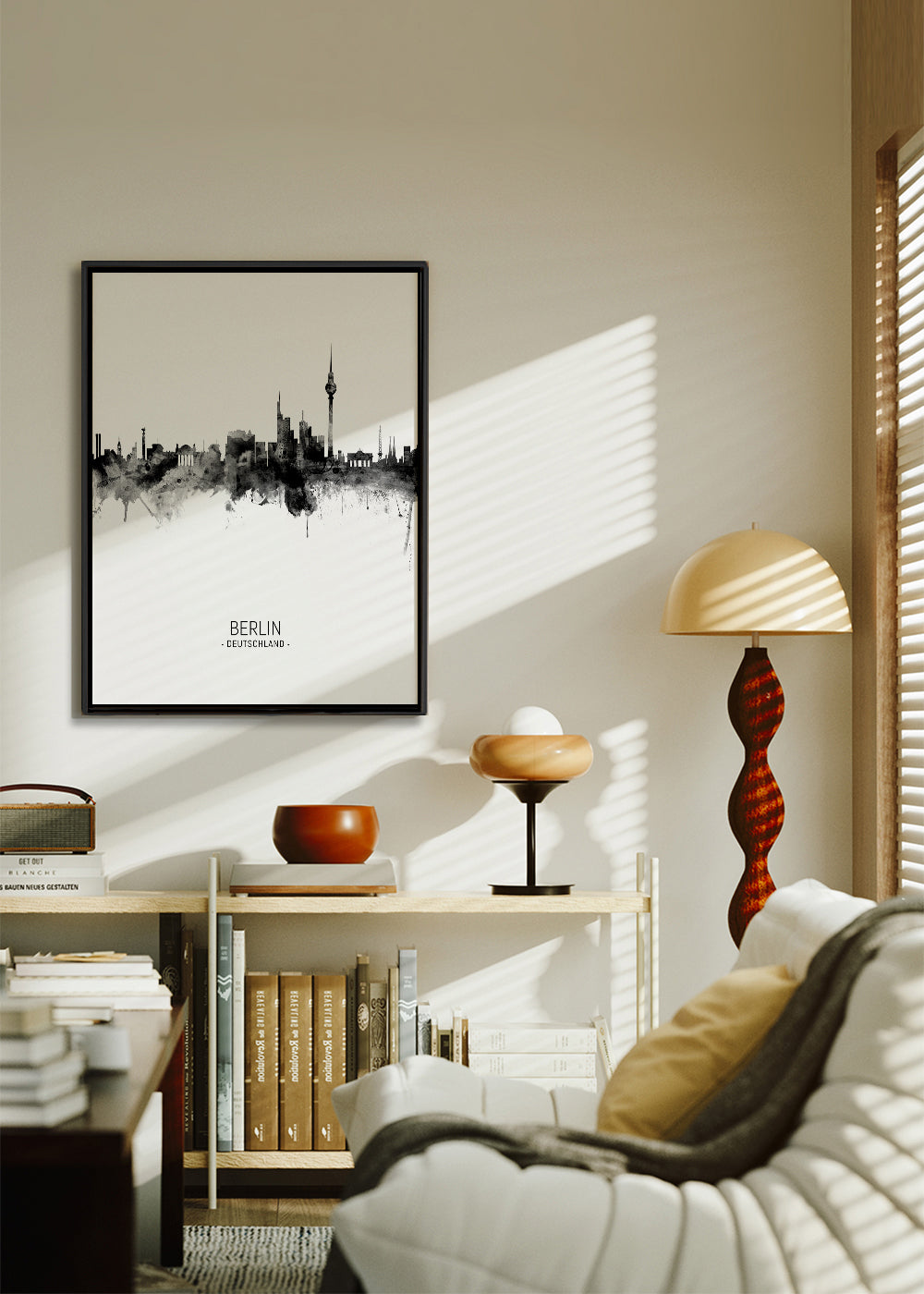 Berlin skyline noir et blanc