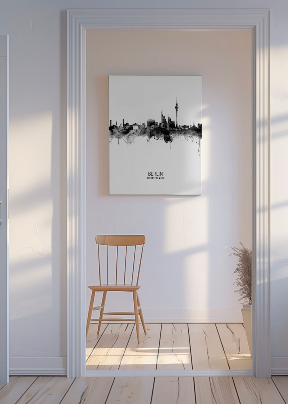 Berlin skyline noir et blanc