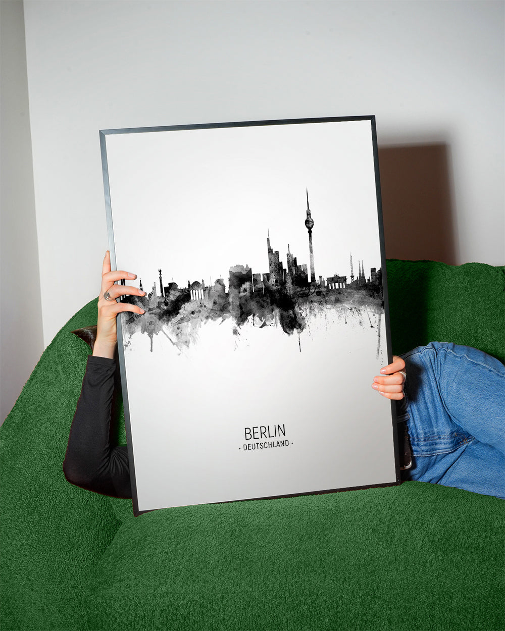 Berlin skyline noir et blanc