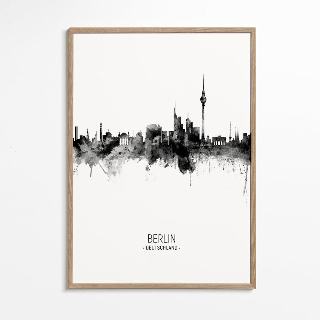 Berlin skyline noir et blanc