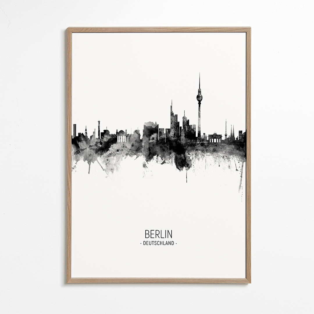 Berlin skyline noir et blanc