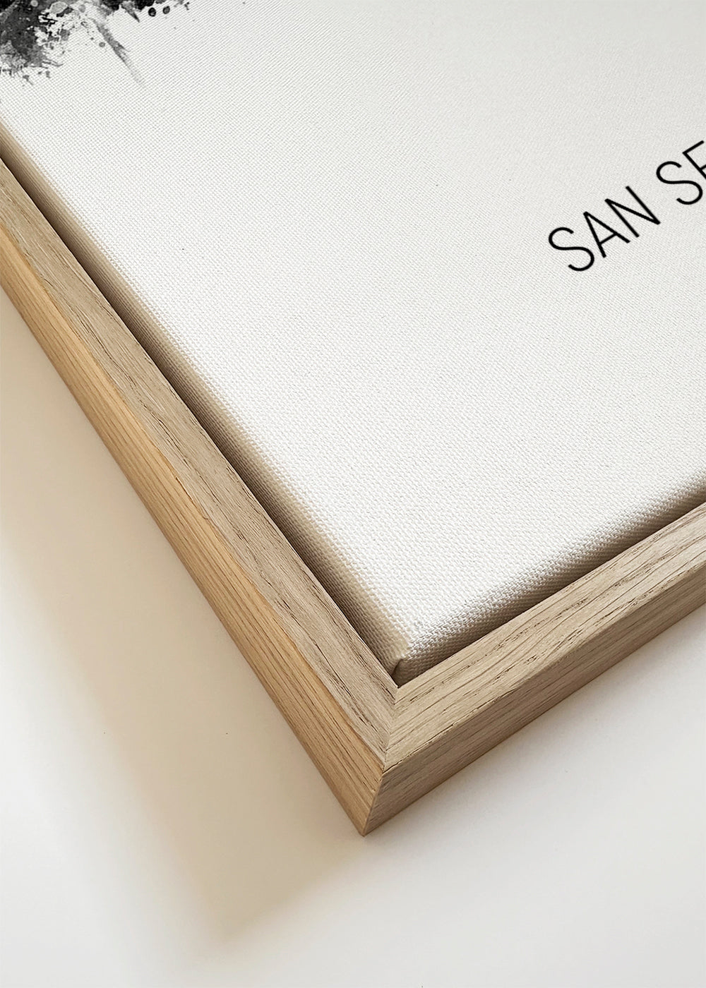 San Sebastián skyline noir et blanc