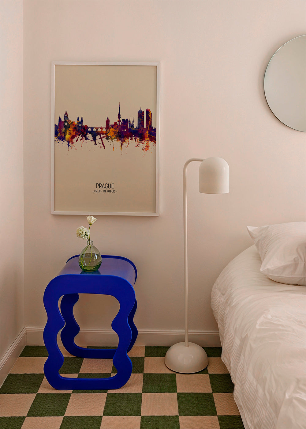 Prague skyline beige