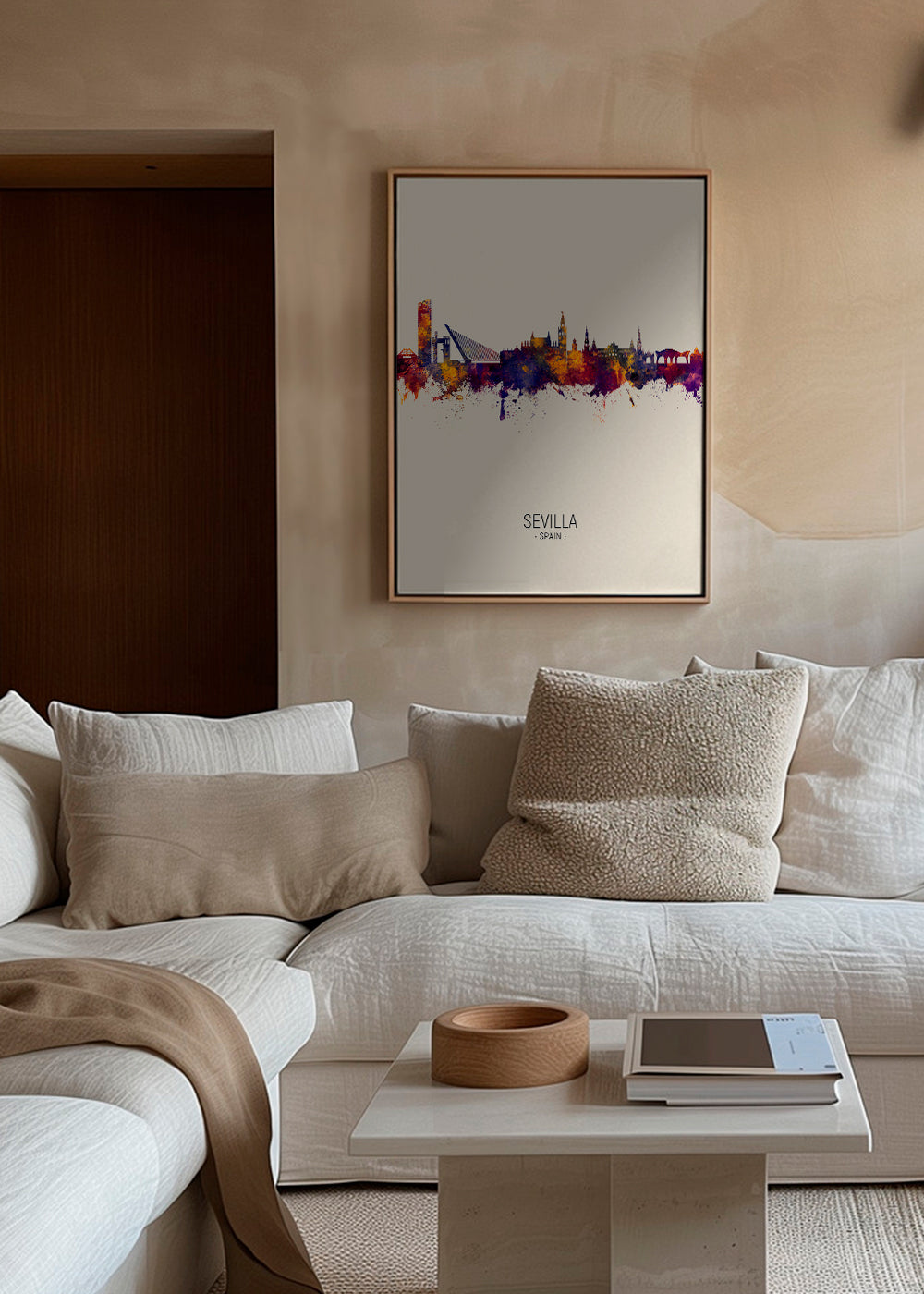 Sevilla skyline beige