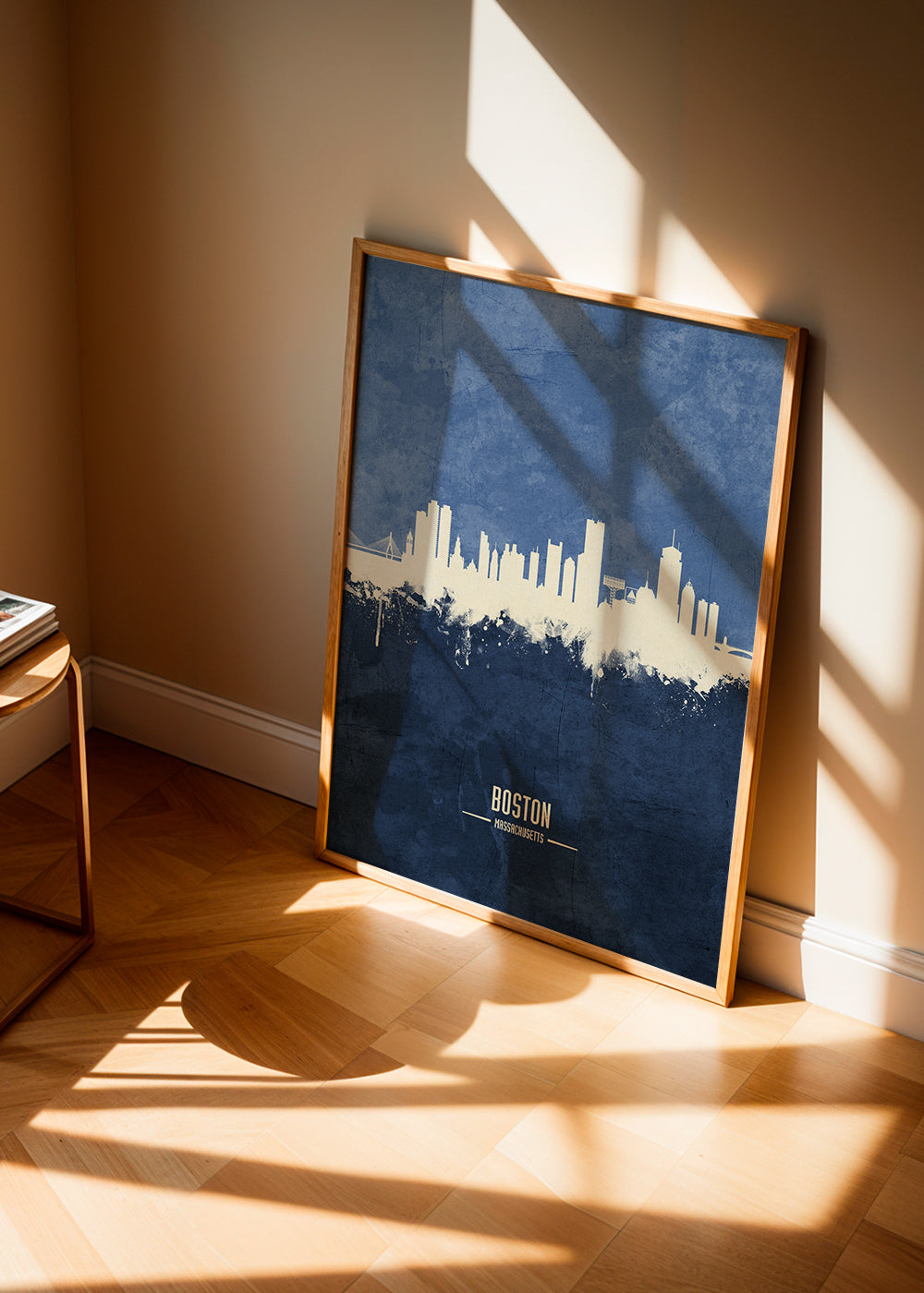 Boston skyline bleu