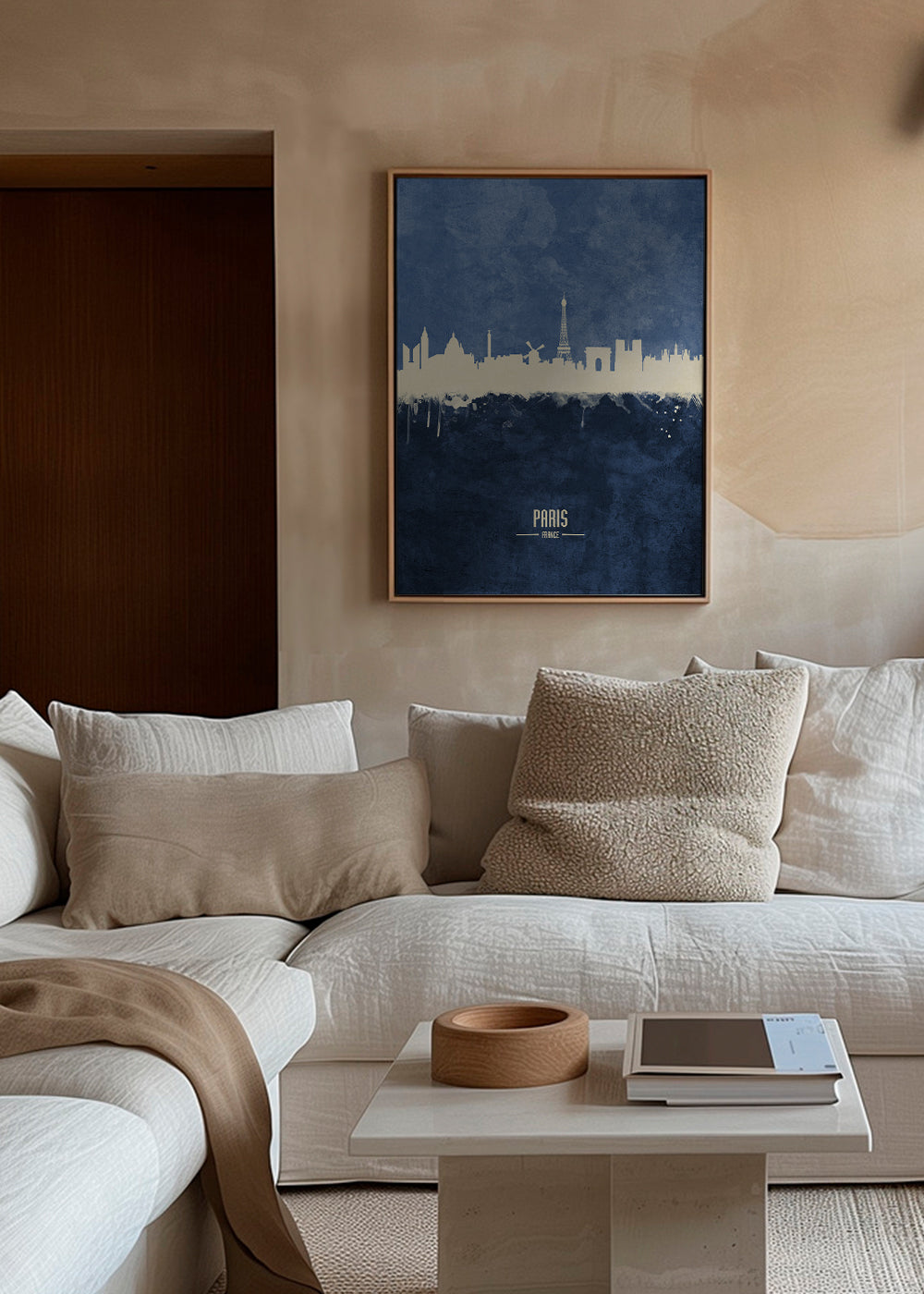 Paris skyline bleu
