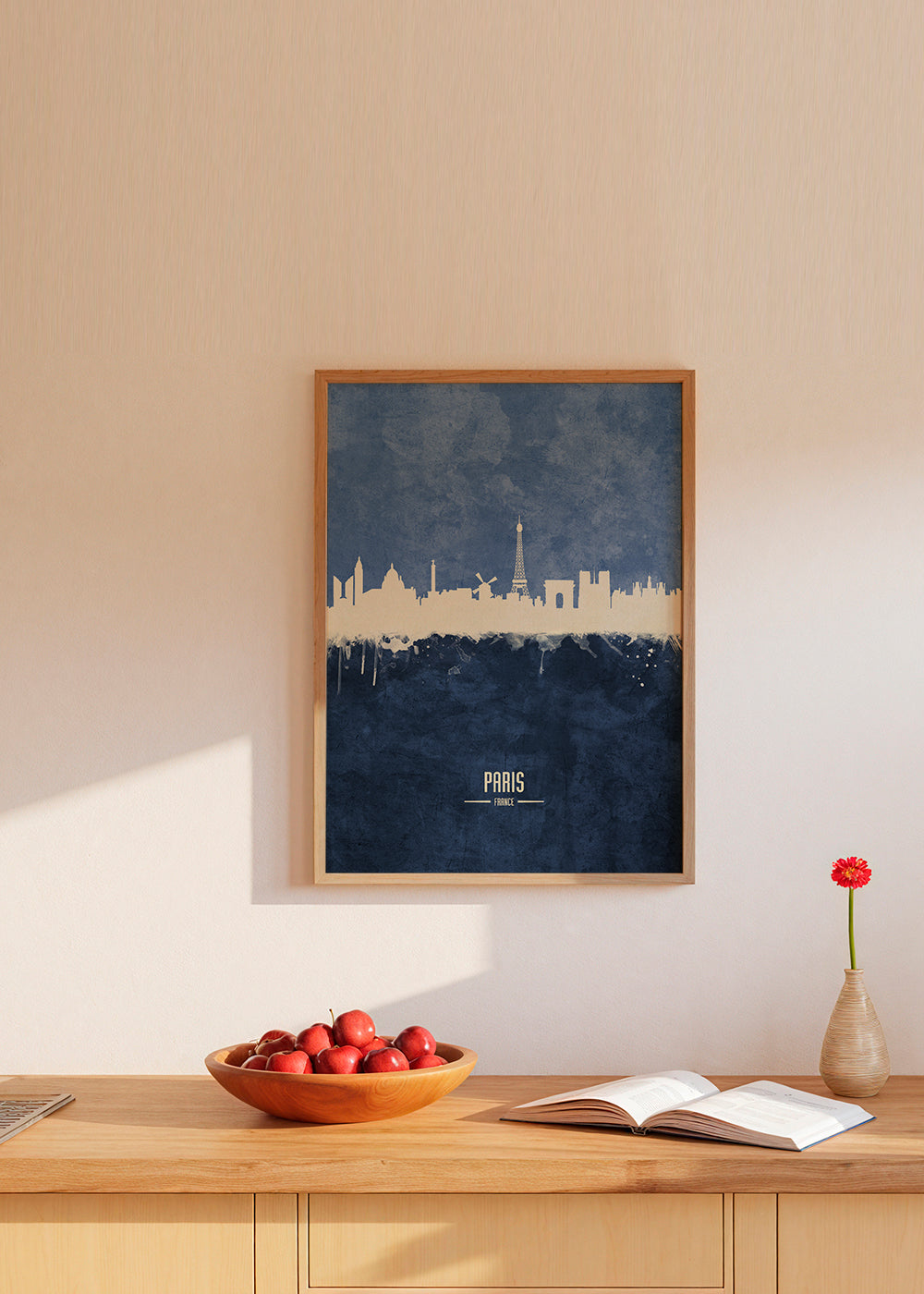 Paris skyline bleu