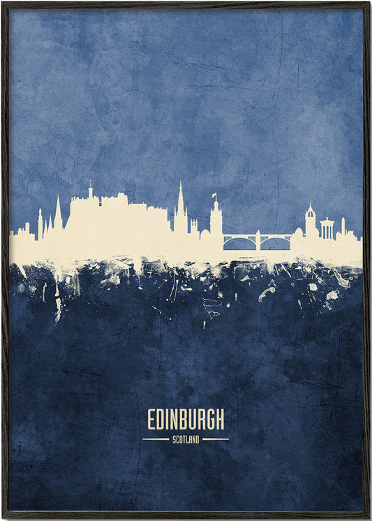 Edinburgh skyline bleu