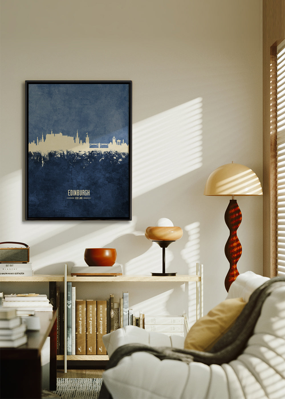 Edinburgh skyline bleu