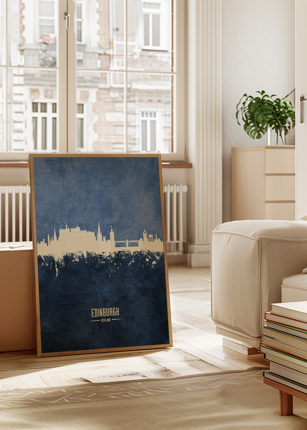 Edinburgh skyline bleu