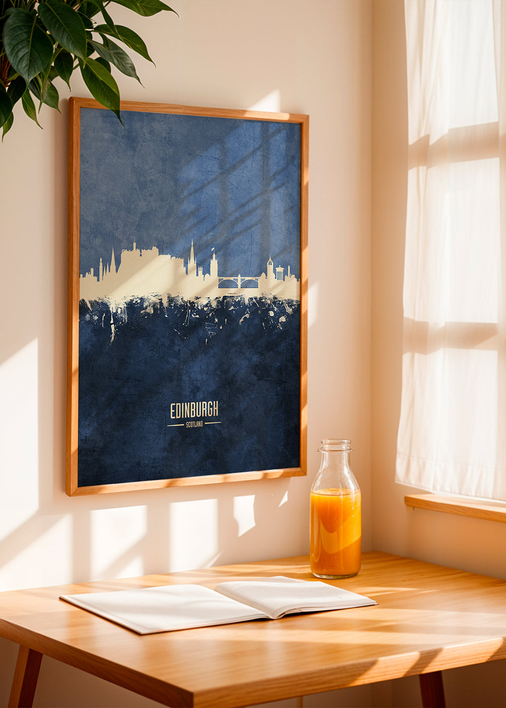 Edinburgh skyline bleu