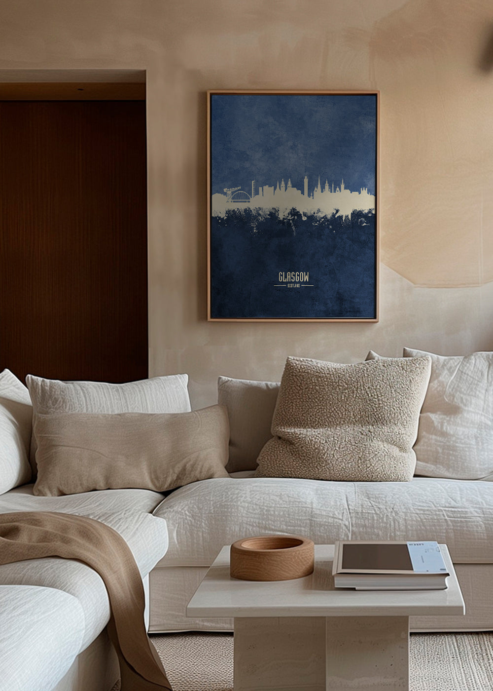 Glasgow skyline bleu