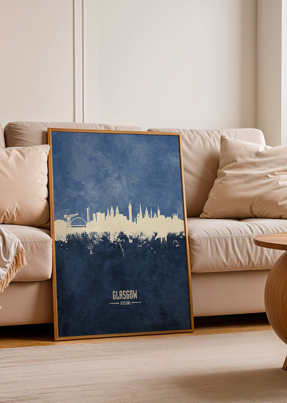 Glasgow skyline bleu
