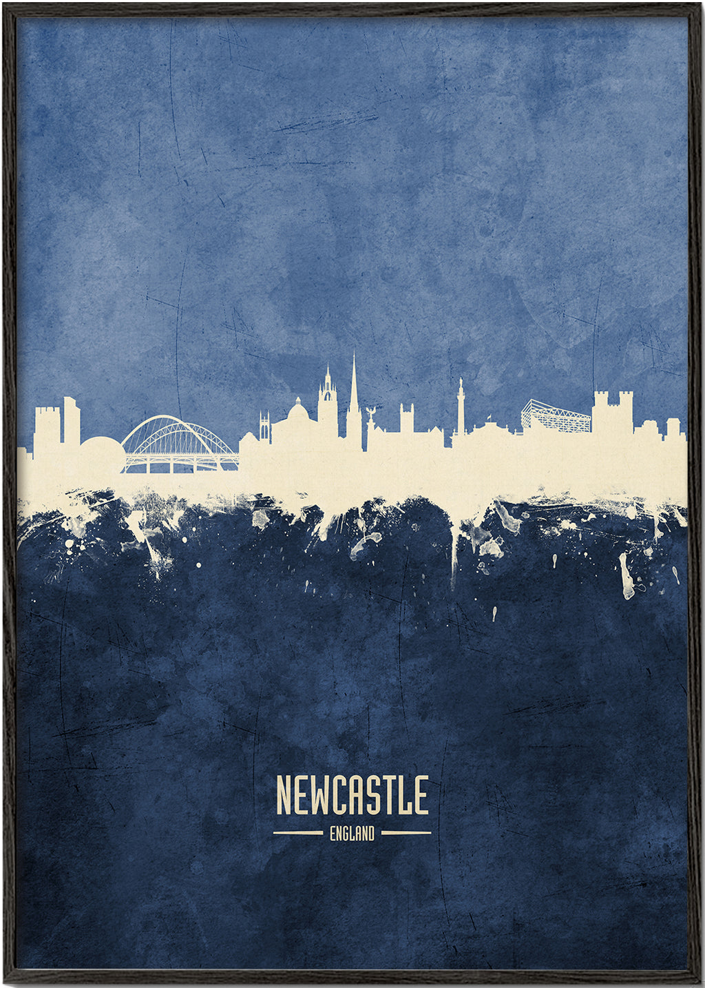 Newcastle skyline bleu