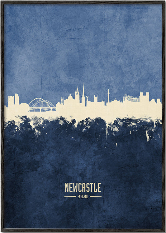 Newcastle skyline bleu