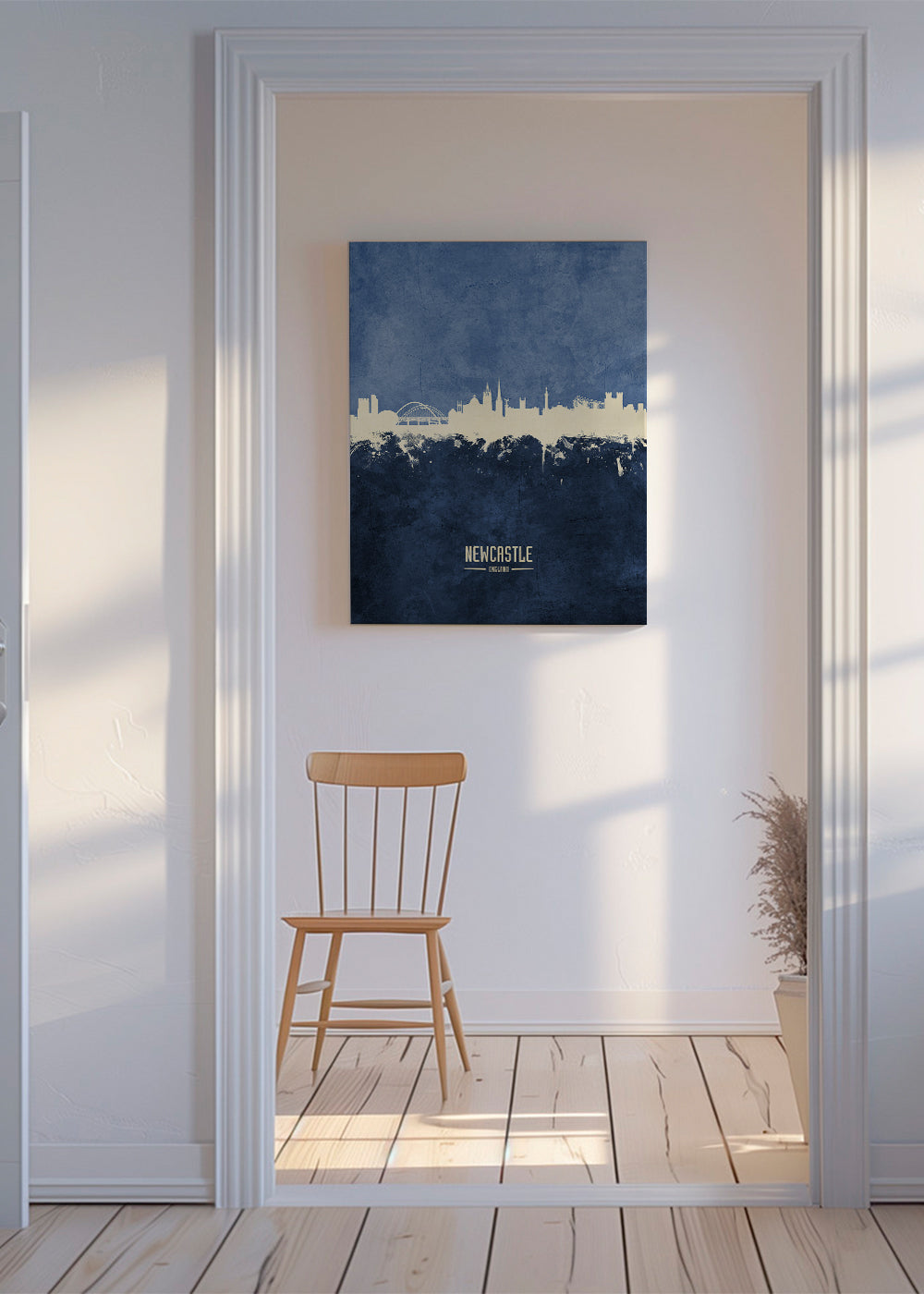 Newcastle skyline bleu