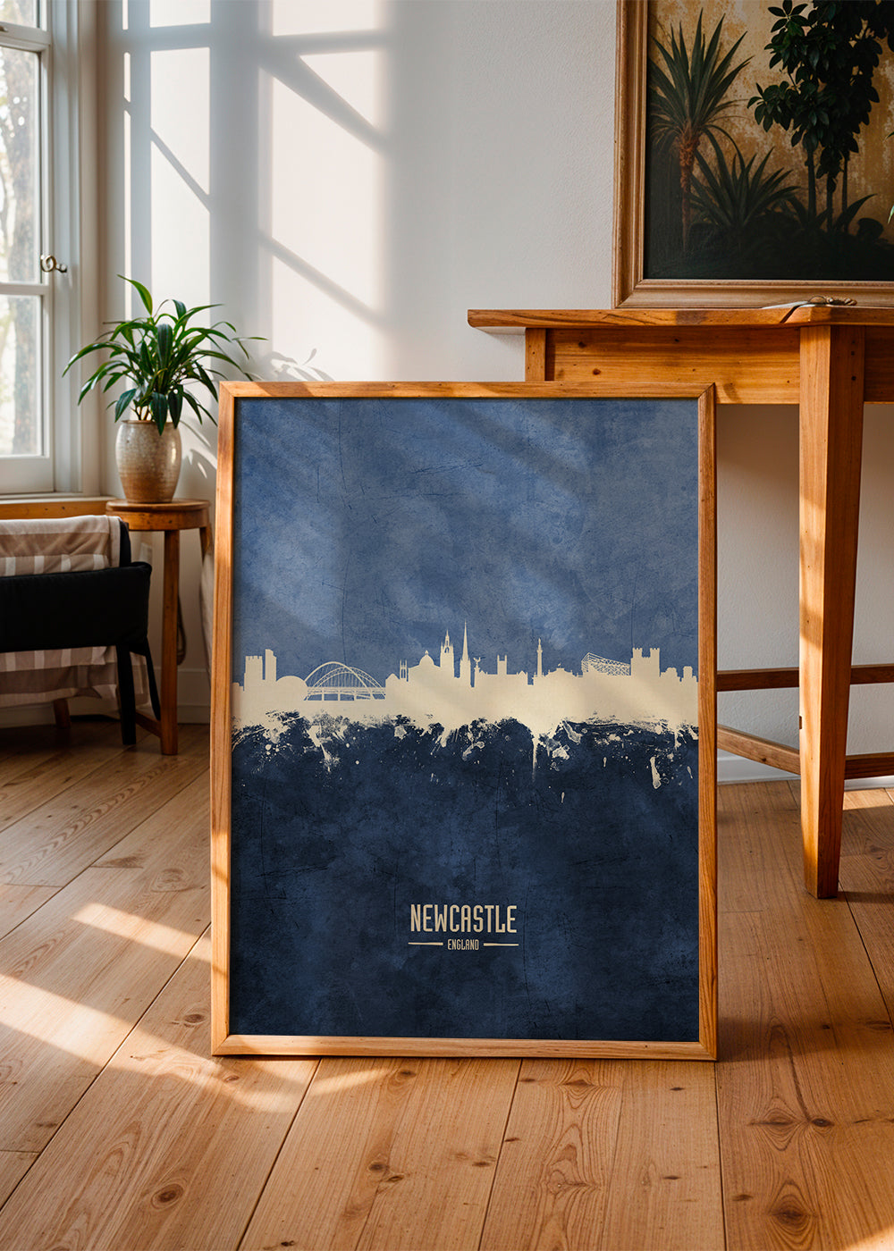 Newcastle skyline bleu