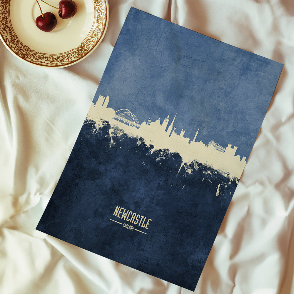 Newcastle skyline bleu