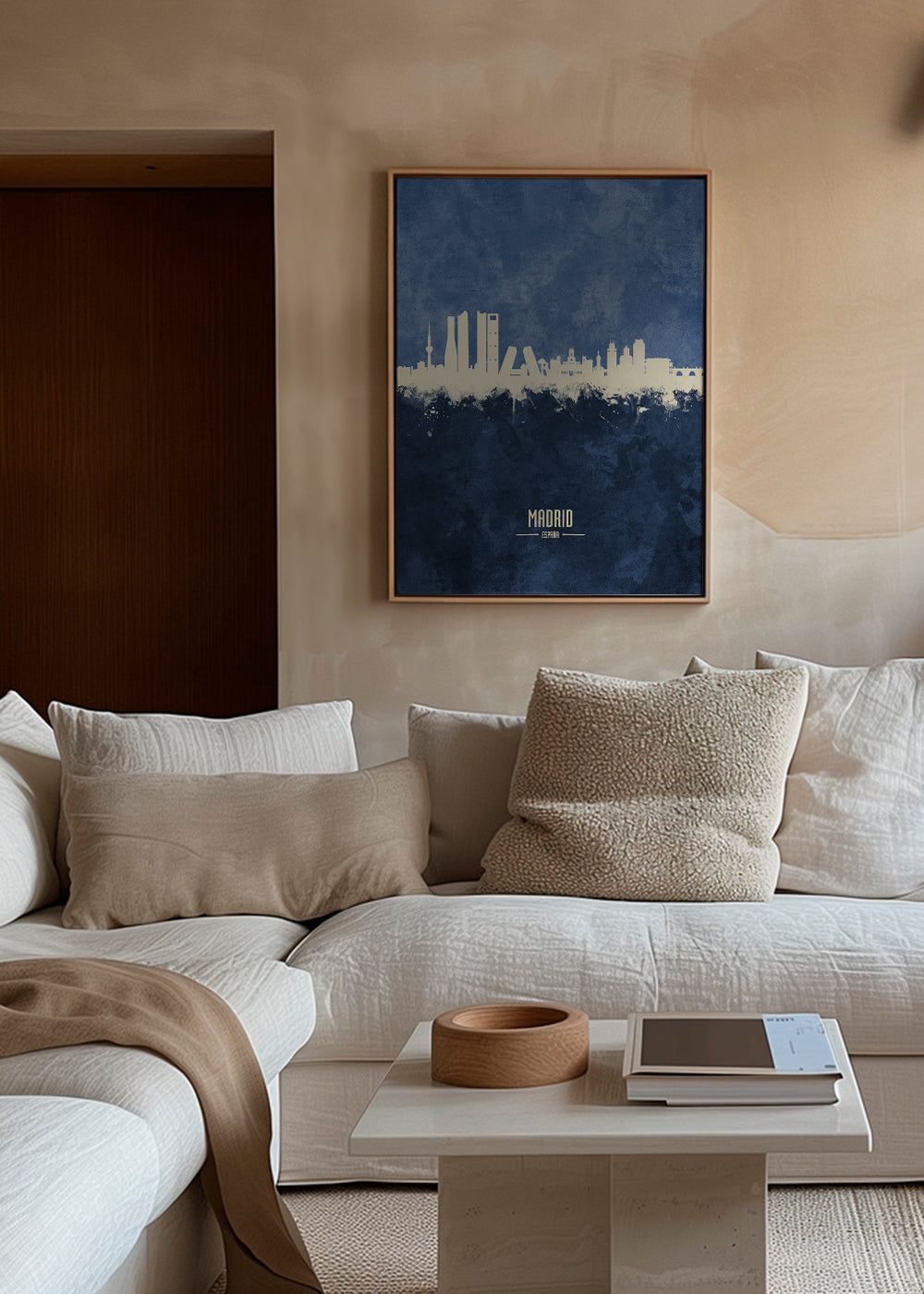 Madrid skyline bleu