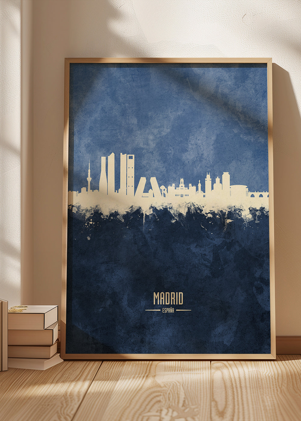 Madrid skyline bleu