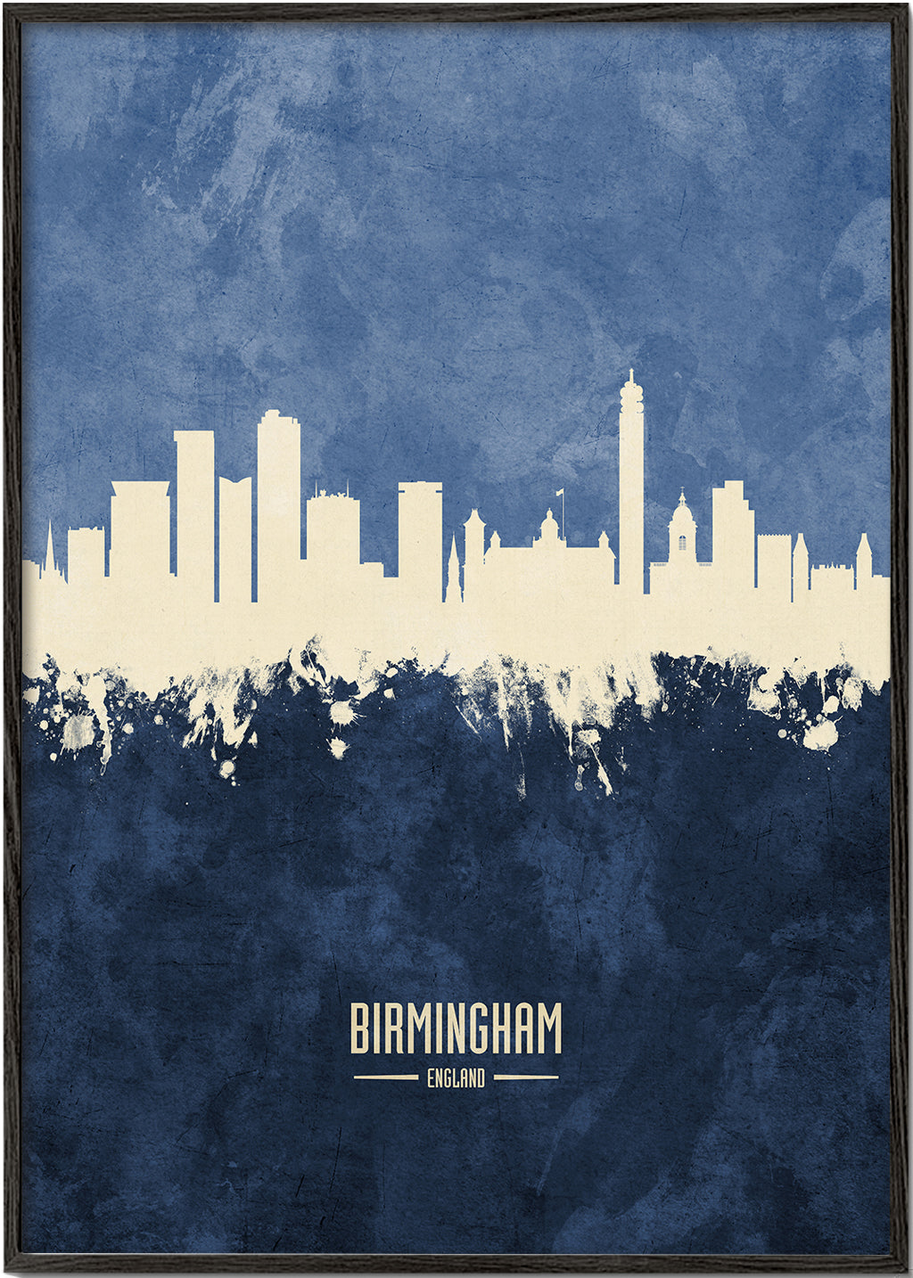 Birmingham skyline bleu