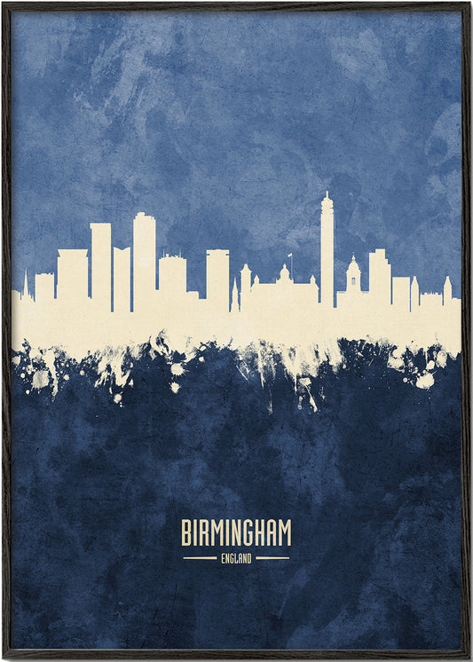 Birmingham skyline bleu