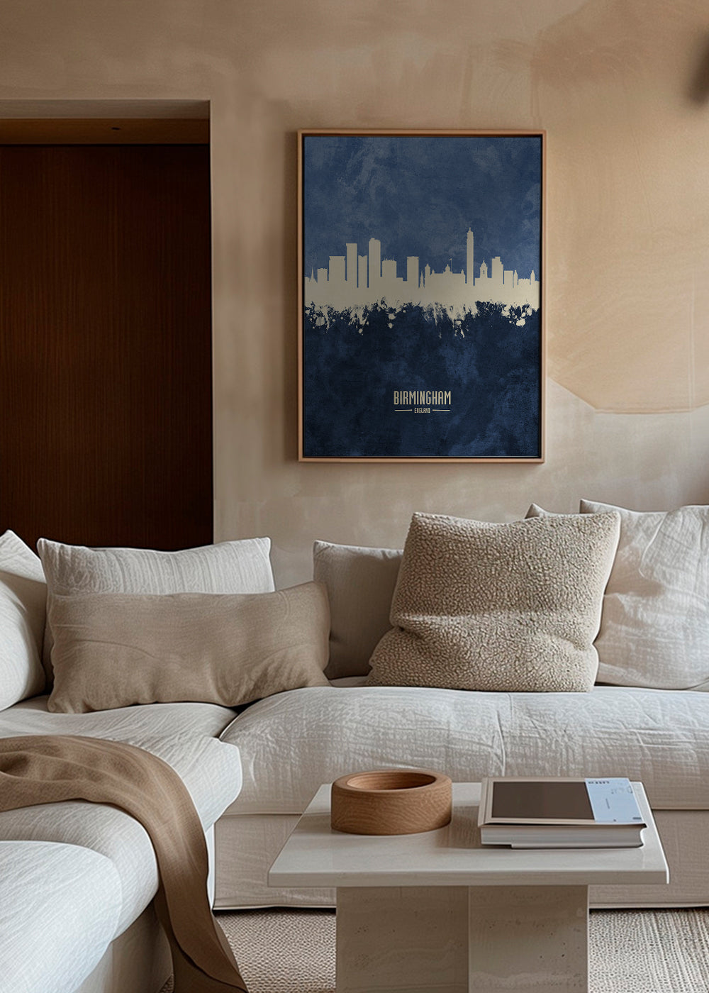 Birmingham skyline bleu