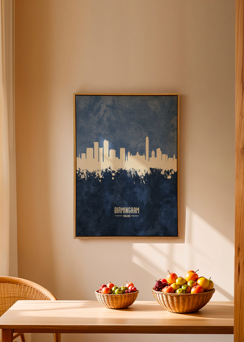 Birmingham skyline bleu