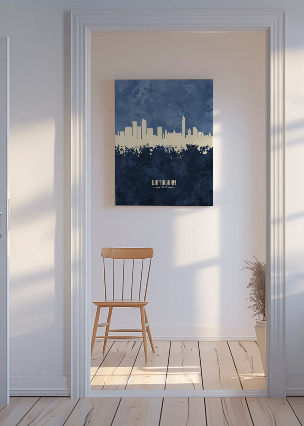 Birmingham skyline bleu