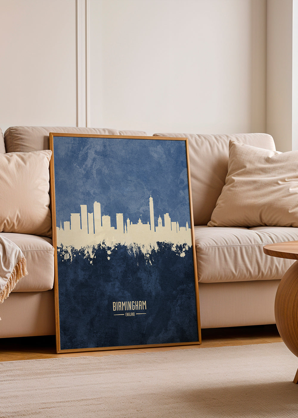 Birmingham skyline bleu
