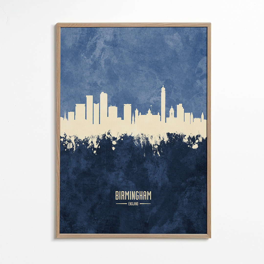 Birmingham skyline bleu
