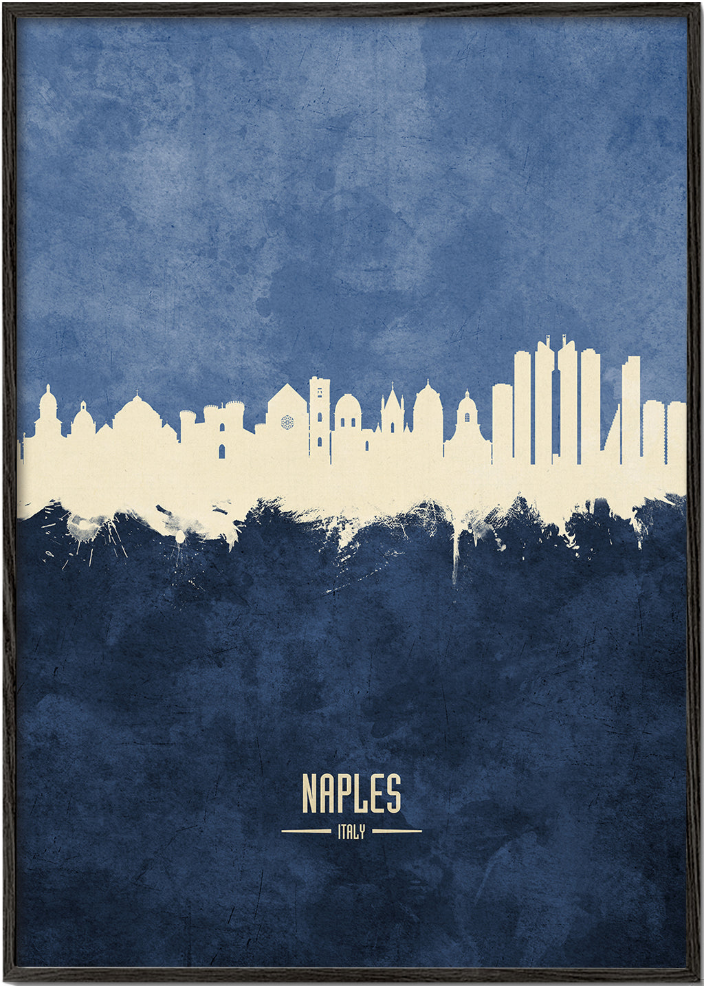 Naples skyline bleu