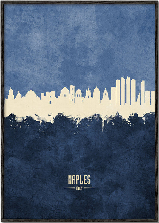 Naples skyline bleu