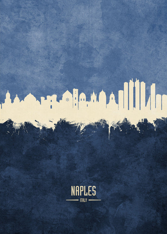 Naples skyline bleu