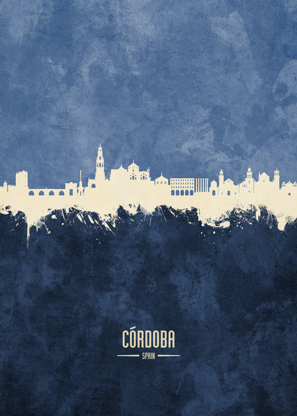 Córdoba skyline bleu