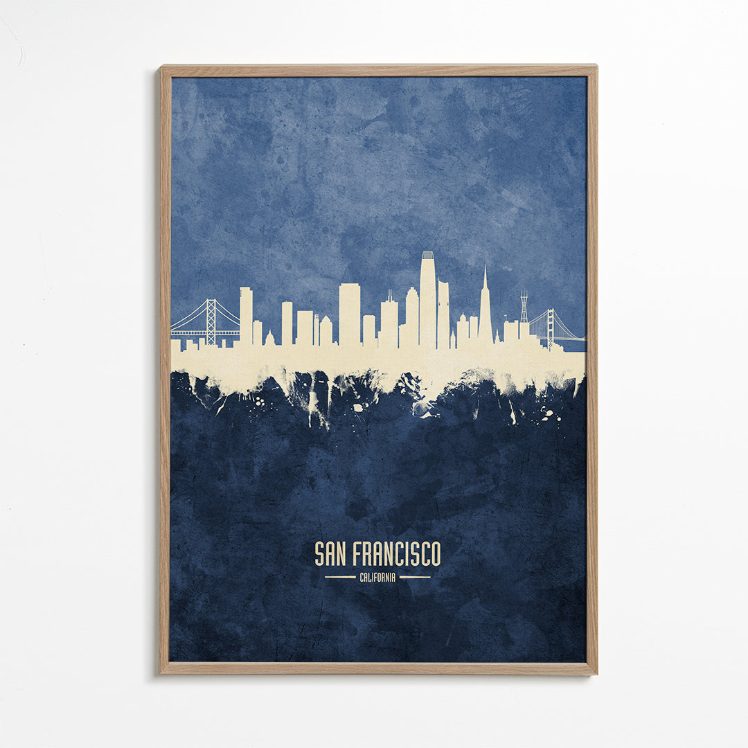 San Francisco skyline bleu