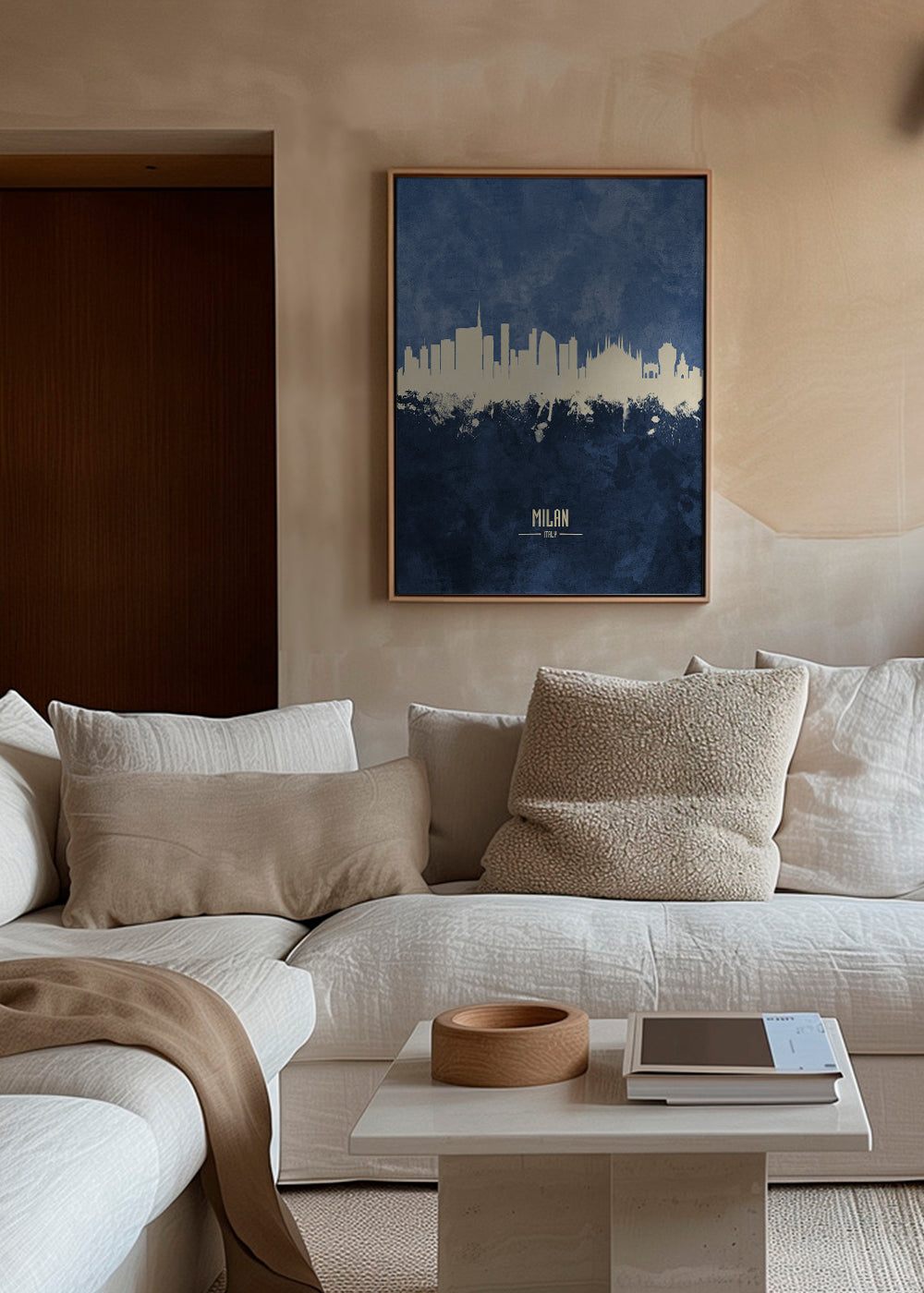 Milan skyline bleu