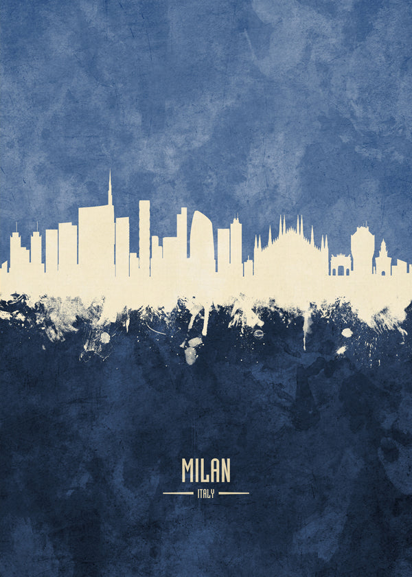 Milan skyline bleu