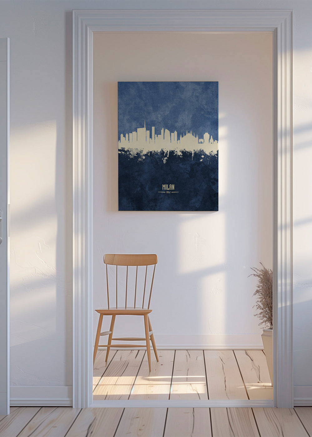 Milan skyline bleu