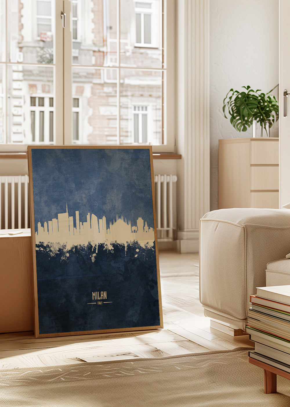 Milan skyline bleu