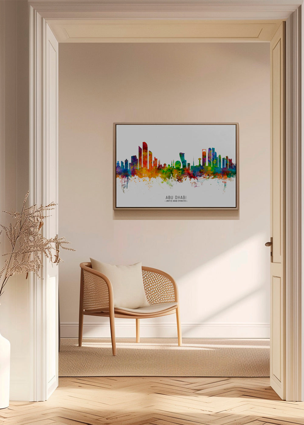 Abu Dhabi Skyline multicolore
