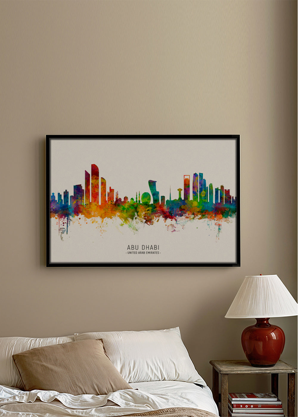 Abu Dhabi Skyline multicolore